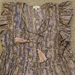 Adorable flutter sleeve dress